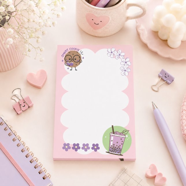 Smart Cookie & Boba Tea kawaii Post-it Klebezettel (Von Creator hochgeladen)