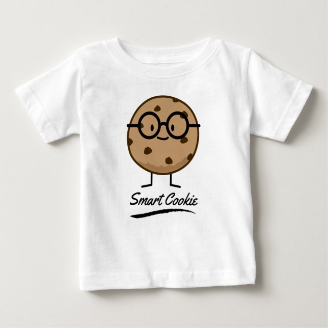 Smart Cookie Chocolate Chip Cookies Brille Baby T-shirt (Vorderseite)