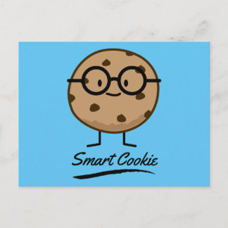 Smart Cookie Chocolate Chip Cookies Brille Postkarte