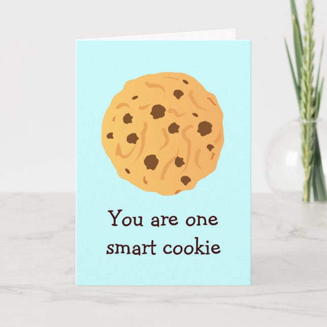 Smart Cookie Grußkarte Karte (Vorderseite)