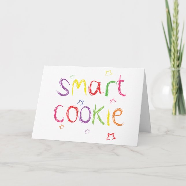 Smart Cookie Herzlichen Glückwunsch Karte (Vorderseite)