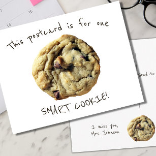 Smart Cookie Ich vermisse Sie Schullehrer Postkarte