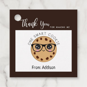 Smart Cookie Lehrer Vielen Dank für Ihr Dankeschön Geschenkanhänger