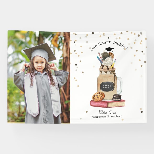 Smart Cookie Milkshake Graduate Foto Banner (Horizontal)