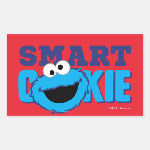 Smart Cookie Monster Rechteckiger Aufkleber