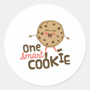 Smart Cookie Runder Aufkleber