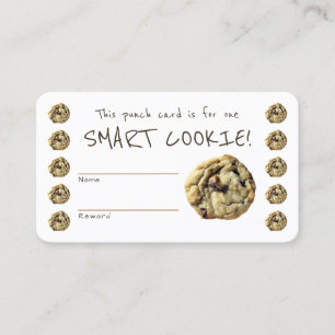 Smart Cookie Teacher Behavior Reward Punch Card Visitenkarte