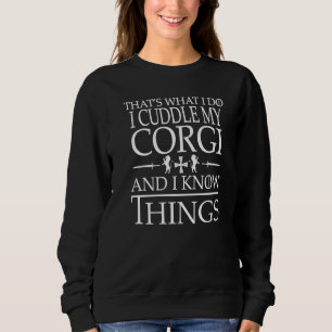 Smart Corgi Dog Besitzer Premium Sweatshirt