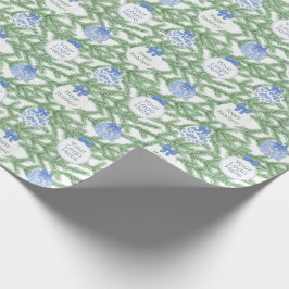 Smart Corporate Logo Blau und Weiß Happy Holidays Geschenkpapier