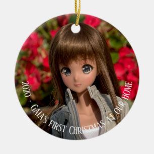 Smart Doll Gaia erstes Weihnachten Keramik Ornament
