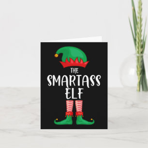 Smart Elf Weihnachts-Party Matching Family Group P Karte