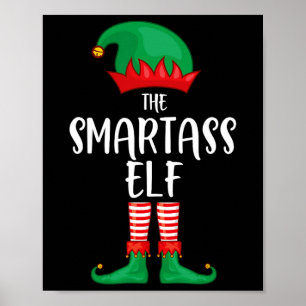 Smart Elf Weihnachts-Party Matching Family Group P Poster