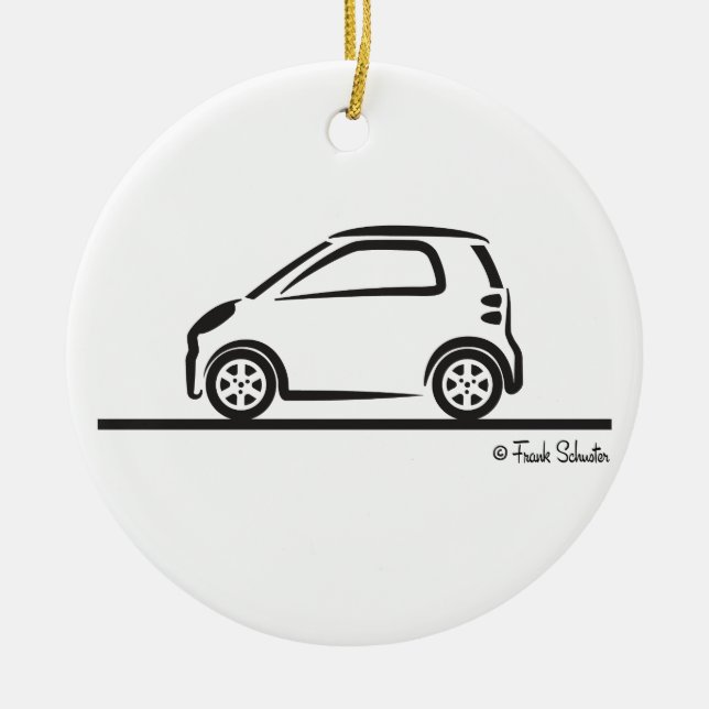Smart Fortwo Keramik Ornament (Vorne)
