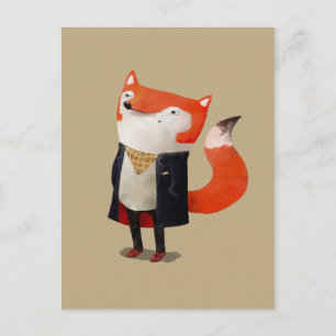 Smart Fox Postkarte