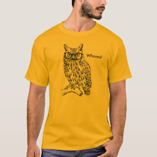 Smart Hipster Owl mit Brille Black individuell anp T-Shirt