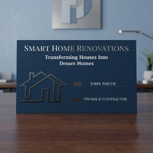 Smart Home Renovierungen Immobilienmakler & Immobi Visitenkarte