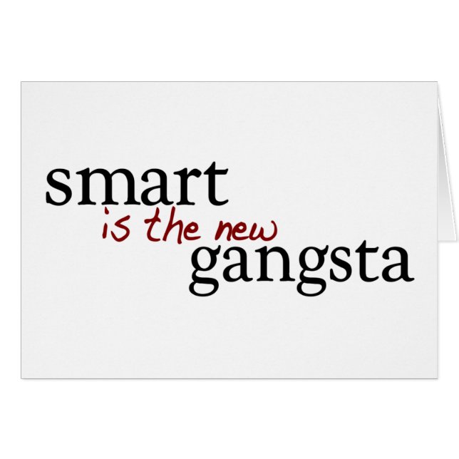 Smart ist das neue Gangsta (Vorderseite (Horizontal))