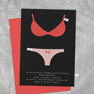 Smart Lingerie Bridal Soiree and Dusche Einladung