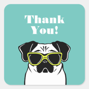 Smart Mops Quadratischer Aufkleber