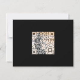 Smart Orange Shades Monochrome Indie Song Qr Code Einladung