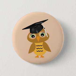 Smart Owl Graduate Button