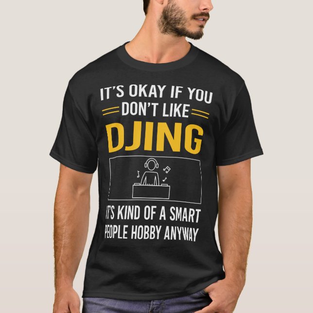 Smart People Djing DJ Disk Jockey Deejay T-Shirt (Vorderseite)