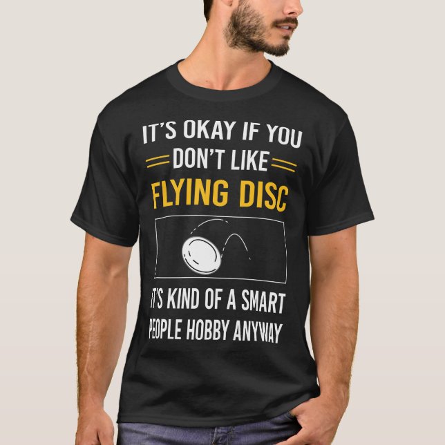 Smart People Flying Disk T-Shirt (Vorderseite)