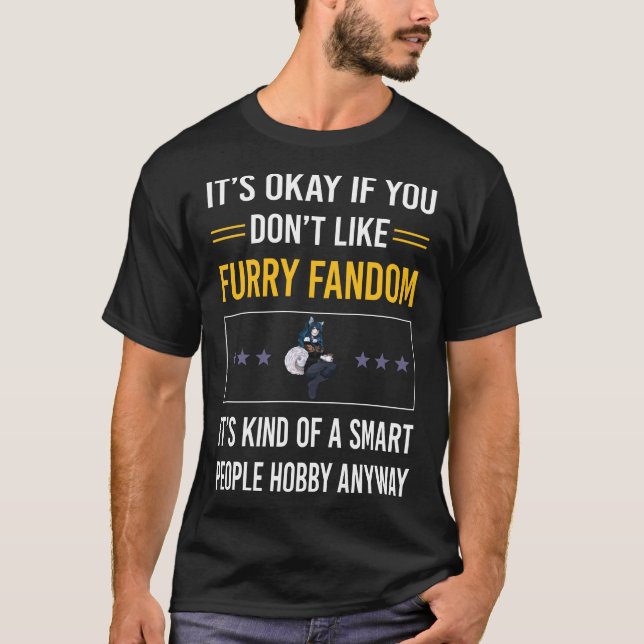 Smart People Furry Fandom Furrie Fursona Fursuit A T-Shirt (Vorderseite)
