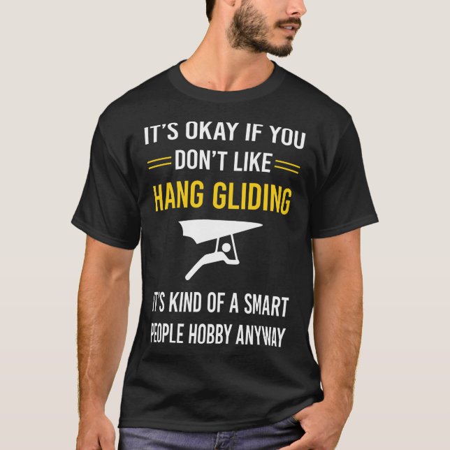 Smart People Hang Gliding Glider T-Shirt (Vorderseite)