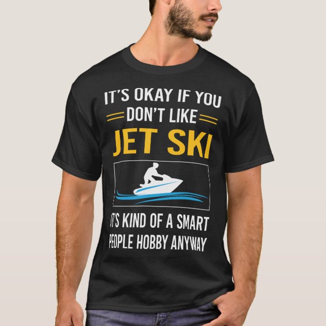 Smart People Jet Ski Ski Ski Ski Water Scooter Per T-Shirt (Vorderseite)