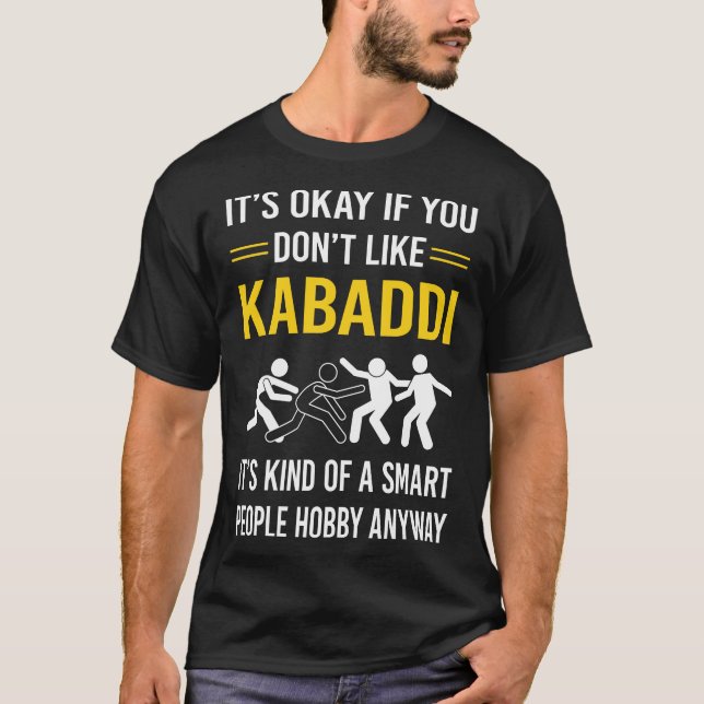 Smart People Kabaddi Kabadi T-Shirt (Vorderseite)