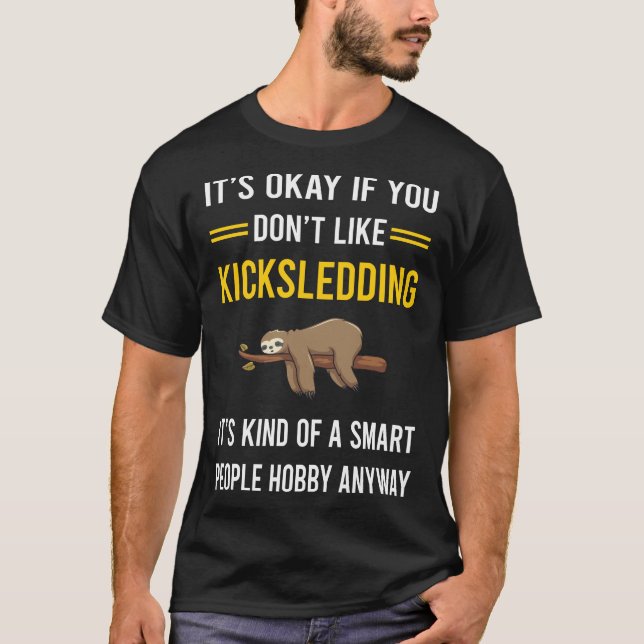 Smart People Kicksledding Kicksled T-Shirt (Vorderseite)