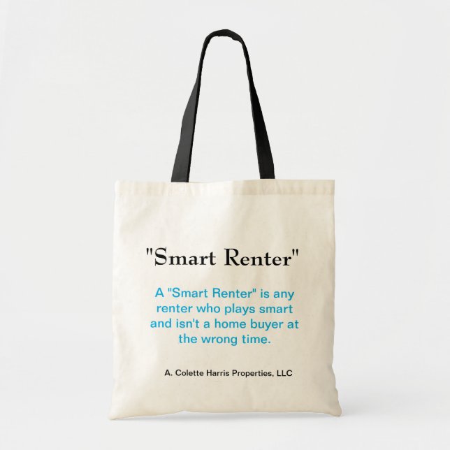Smart Renter-Tasche - Design 4 Totbeutel Tragetasche (Vorne)