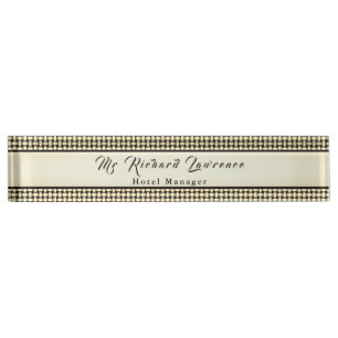 Smart Rustic Weave Namensplakette