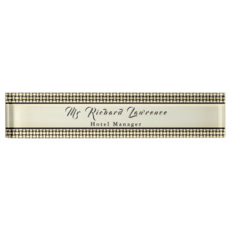 Smart Rustic Weave Namensplakette