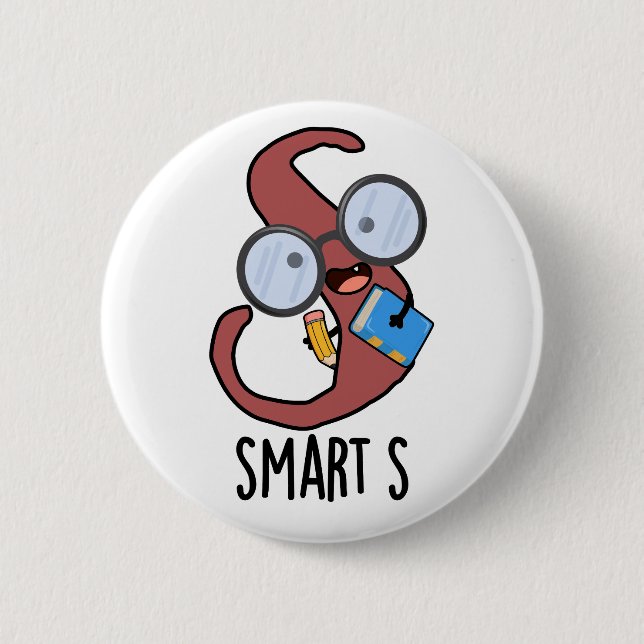 Smart S Funny Alphabet Pub Button (Vorderseite)