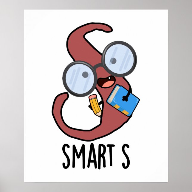 Smart S Funny Alphabet Pub Poster (Vorne)