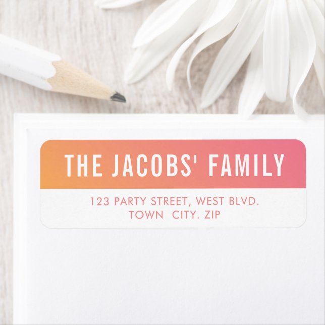 SMART Stilvoll moderne ombre rosa gelben Farbverla (Insitu)