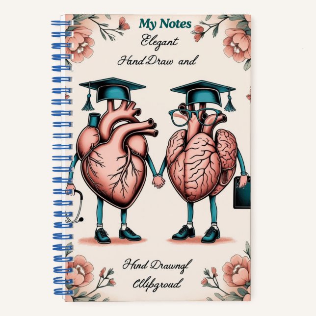 Smart & Sweet: Anatomie-Notizbuch Notizbuch (Vorderseite)