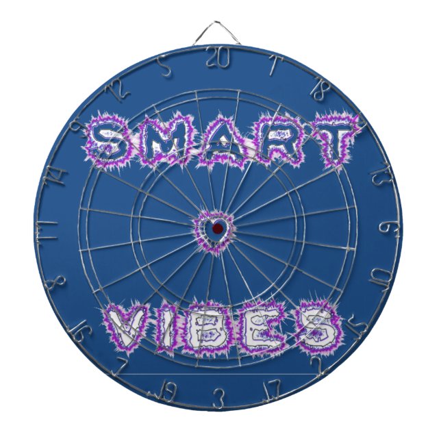Smart Vibes Zitat Text Art Design Dartscheibe (vorne)