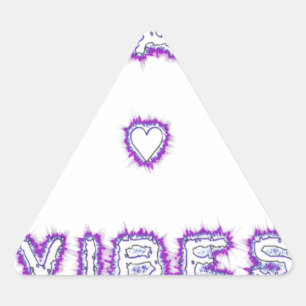 Smart Vibes Zitat Text Art Design Dreieckiger Aufkleber