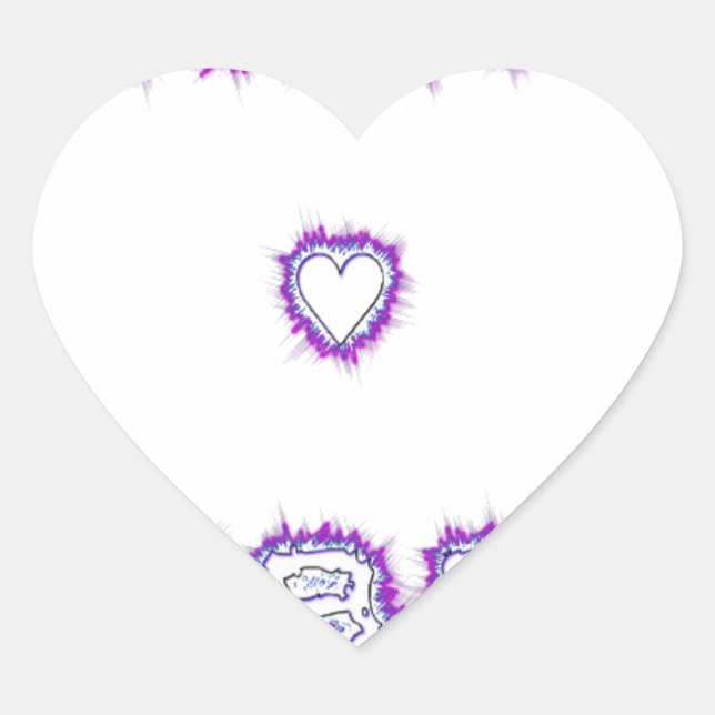 Smart Vibes Zitat Text Art Design Herz-Aufkleber (Vorderseite)