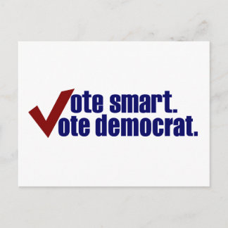 Smart Vote Democracy Postkarte