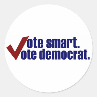 Smart Vote Democracy Runder Aufkleber