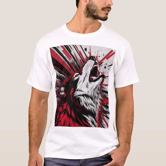 Smart Wolf - Der kluge Wächter T-Shirt (Vorderseite)