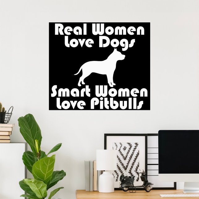 Smart Women Liebe Pitbuls Poster (Von Creator hochgeladen)