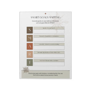 SMART-Zielvorlage für eine effektive Planung Notizblock