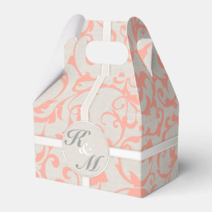 SmartElegance Coral-Gastgeschenk Hochzeit-Felder Geschenkschachtel