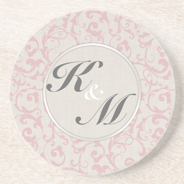 SmartElegance Rosa Wedding Collection Untersetzer (Vorne)
