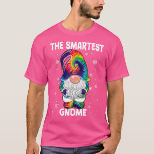 Smartest Gnome Frohe Weihnachtsfeier Gefärbte Kraw T-Shirt